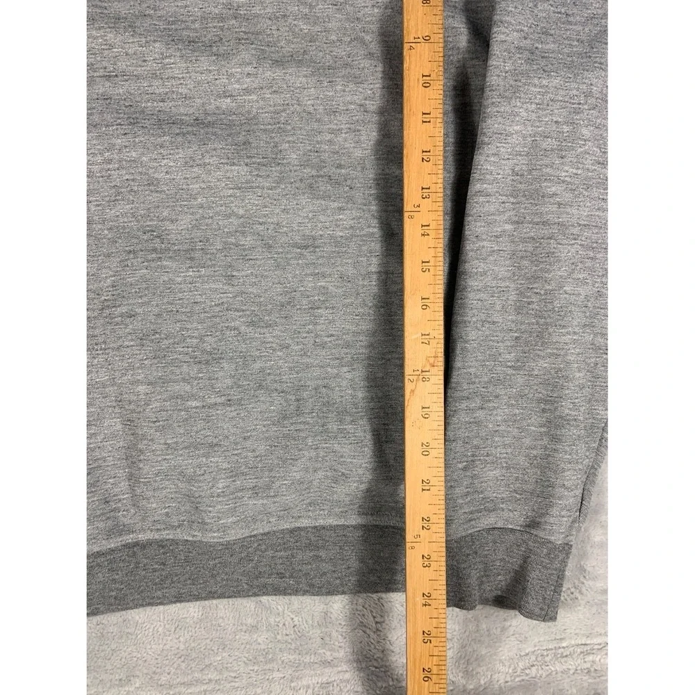 Polo Ralph Lauren Men's Hoodie L Gray Contrasting Black Drawstrings